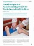 Vorschauseite 1: Auswirkungen von Vasopressorengabe auf die Entstehung eines Dekubitus