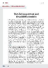 Vorschauseite 1: Von Zeitungsente und Druckfehlerteufeln