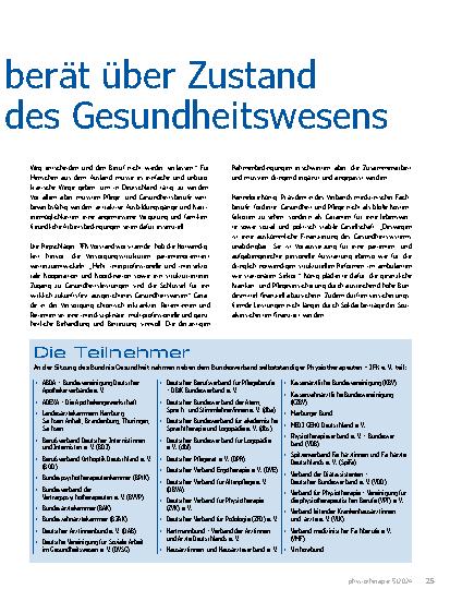 Vorschauseite 2: Bündnis für Gesundheit und Zukunft