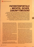 Vorschauseite 1: Patientenportale - wichtig, sicher, zukunftsweisend