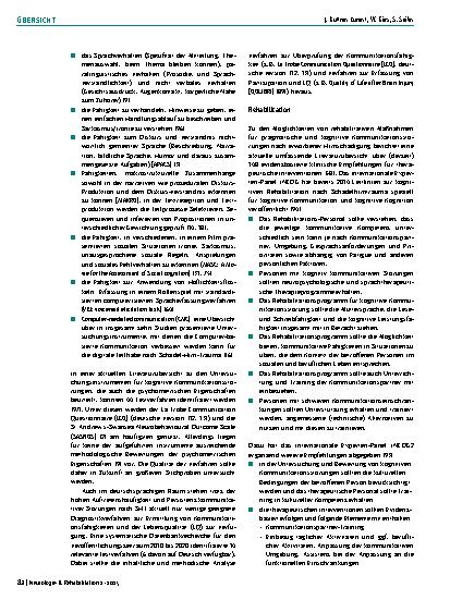 Vorschauseite 6: Pragmatische und Kognitive Kommunikationsstörungen nach Schädel-Hirn-Trauma