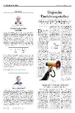 Vorschauseite 1: Gegen das Einrichtungssterben