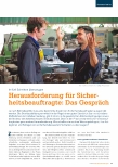 Vorschauseite 1: Herausforderung für Sicherheitsbeauftragte: Das Gespräch
