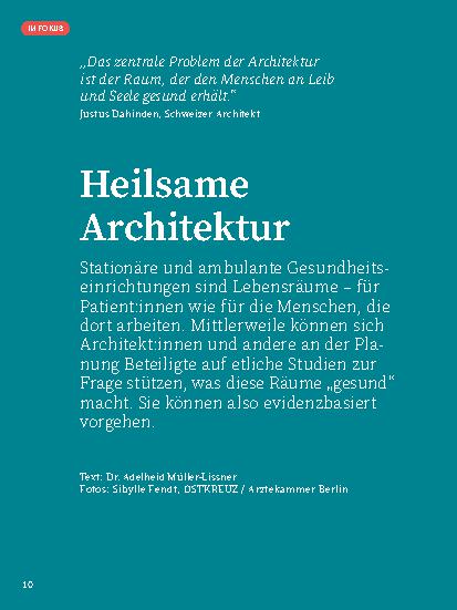 Vorschauseite 1: Heilsame Architektur