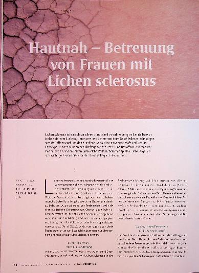 Vorschauseite 1: Hautnah - Betreuung von Frauen mit Lichen sclerosus