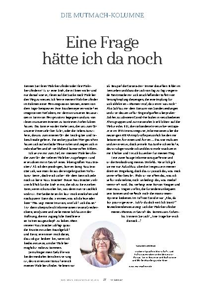 Vorschauseite 1: Eine Frage hätte ich da noch.