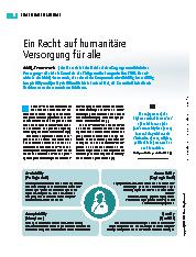 Vorschauseite 1: Ein Recht auf humanitäre Versorgung für alle
