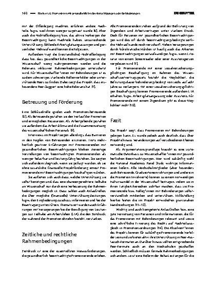 Vorschauseite 2: Promovieren mit gesundheitlichen Beeinträchtigungen oder Behinderungen