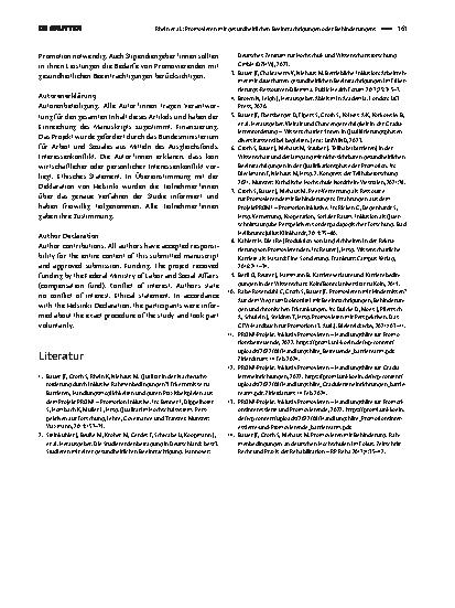 Vorschauseite 3: Promovieren mit gesundheitlichen Beeinträchtigungen oder Behinderungen