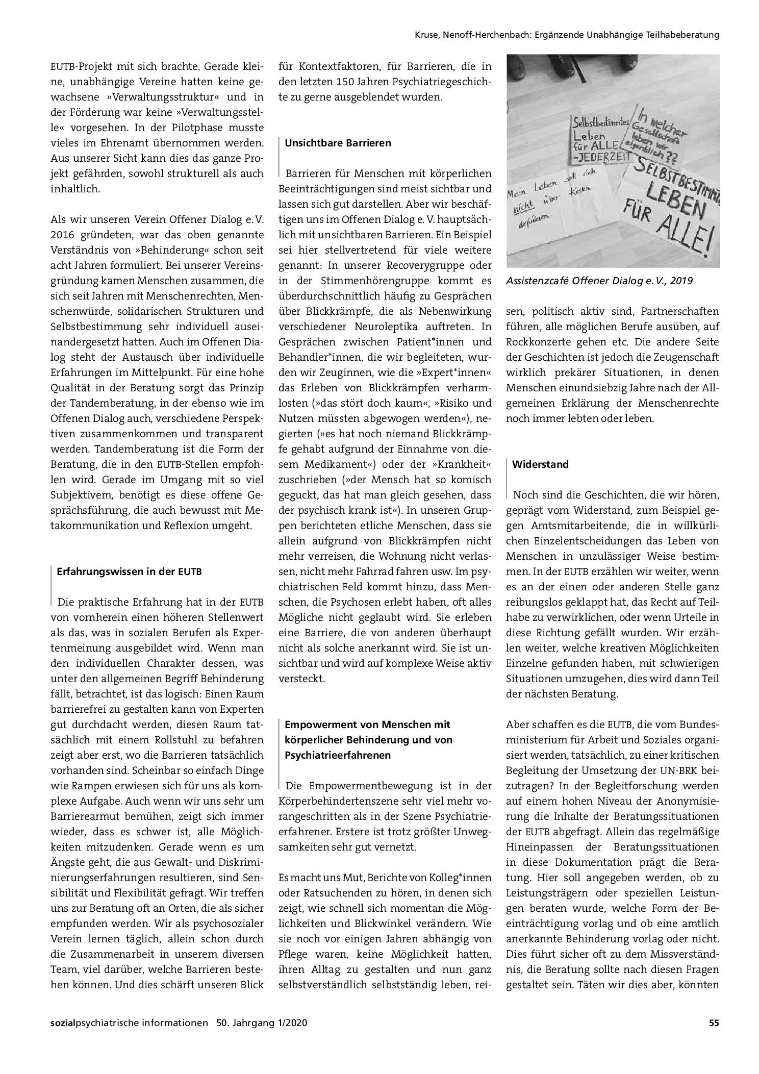 Vorschauseite 2: Ergänzende unabhängige Teilhabeberatung
