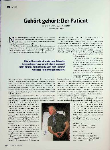 Vorschauseite 1: Gehört gehört: Der Patient