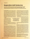 Vorschauseite 1: Kooperation statt Konkurrenz