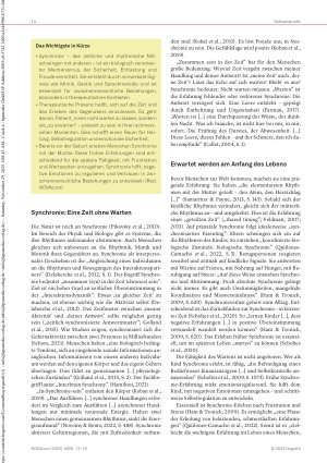 Vorschauseite 2: Geteilte Zeit Therapeutische Präsenz als gemeinsames Warten und „Synchronisierung“