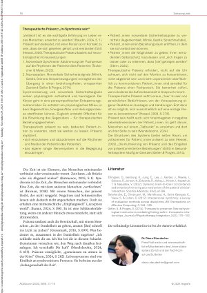 Vorschauseite 4: Geteilte Zeit Therapeutische Präsenz als gemeinsames Warten und „Synchronisierung“