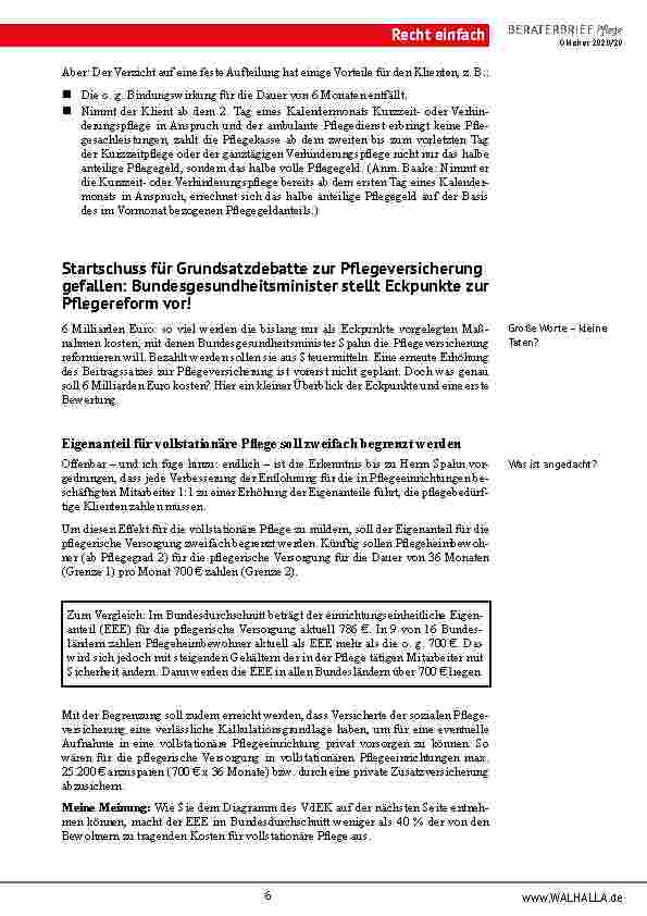 Vorschauseite 6: TOP-Aktuell: Verwirrung um Nachweis der Beratungseinsätze nach § 37 Abs. 3 SGB XI für die Zeit ab 01. 10. 2020 beendet!
