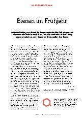Vorschauseite 1: Bienen im Frühjahr