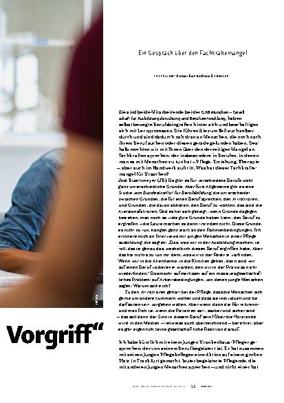 Vorschauseite 2: "Jugend ist das Leben im Vorgriff."