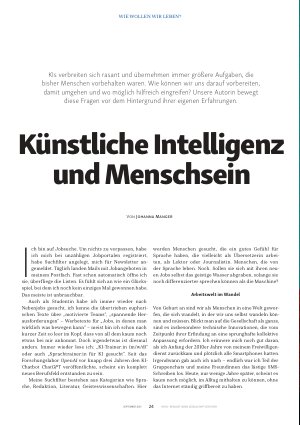 Vorschauseite 1: Künstliche Intelligenz und Menschsein