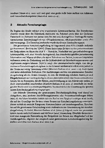 Vorschauseite 3: Die gemeinsame Entscheidungsfindung in der komplexen Versorgungssituation - Eine Case-Study im Kontext der APN-Versorgung multimorbider Patientinnen