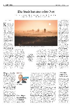 Vorschauseite 1: Die Stadt hat eine echte Not.