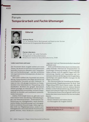 Vorschauseite 1: Temporärarbeit und Fachkräftemangel