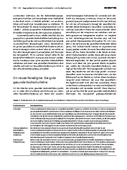 Vorschauseite 2: Gesunde Hochschullehre – ein Paradigmenwechsel