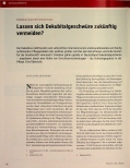 Vorschauseite 1: Lassen sich Dekubitusgeschwüre zukünftig vermeiden?