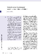 Vorschauseite 1: Robotik in der Ergotherapie am Beispiel von exoskelettaler Gangrehabilitation