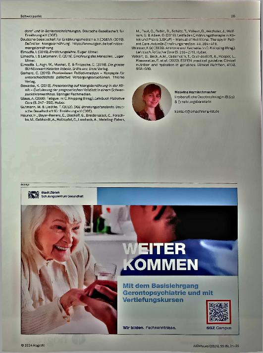 Vorschauseite 5: Ernährung bei Krebserkrankungen