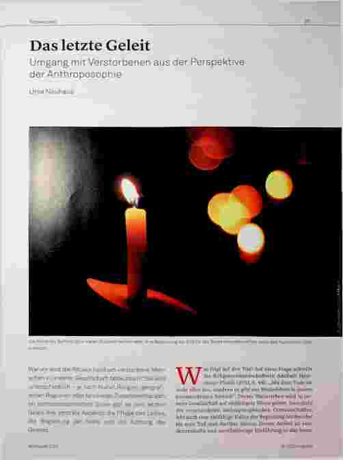 Vorschauseite 1: Das letzte Geleit: Umgang mit Verstorbenen aus der Perspektive der Anthroposophie