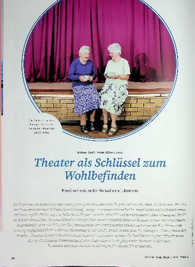 Vorschauseite 1: Theater als Schlüssel zum Wohlbefinden Kreative Impulse für Menschen mit Demenz
