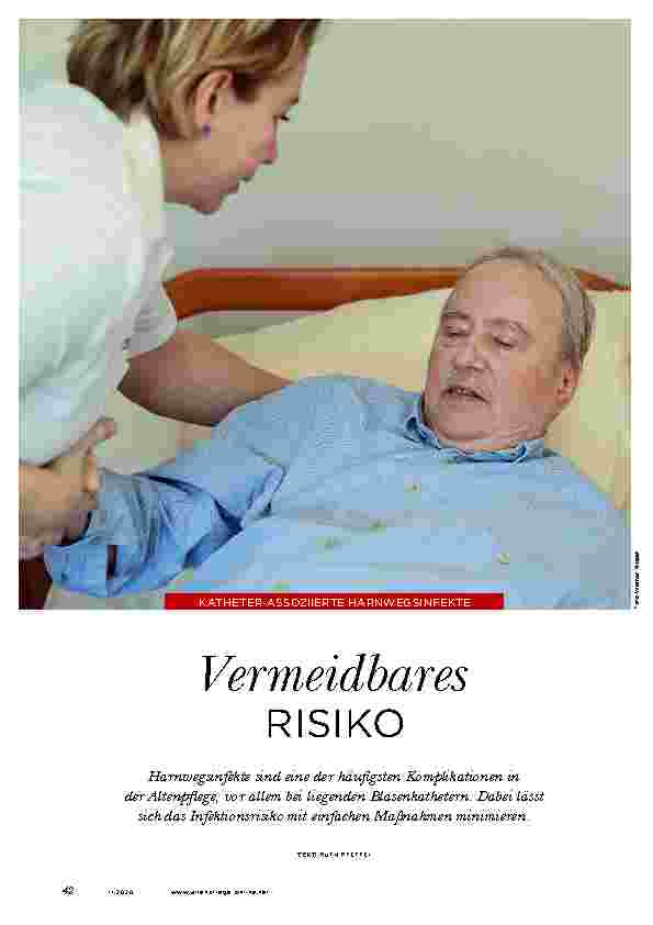 Vorschauseite 1: Vermeidbares RISIKO