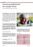 Vorschauseite 1: Demenz und Affektivität – Die „lustige“ Witwe