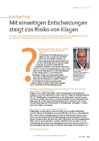 Vorschauseite 1: Mit einseitigen Entscheidungen steigt das Risiko von Klagen.