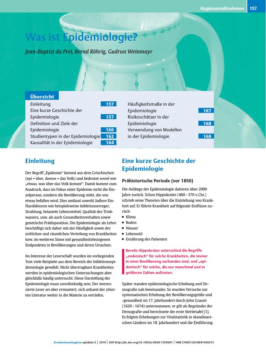 Vorschauseite 1: Was ist Epidemiologie?