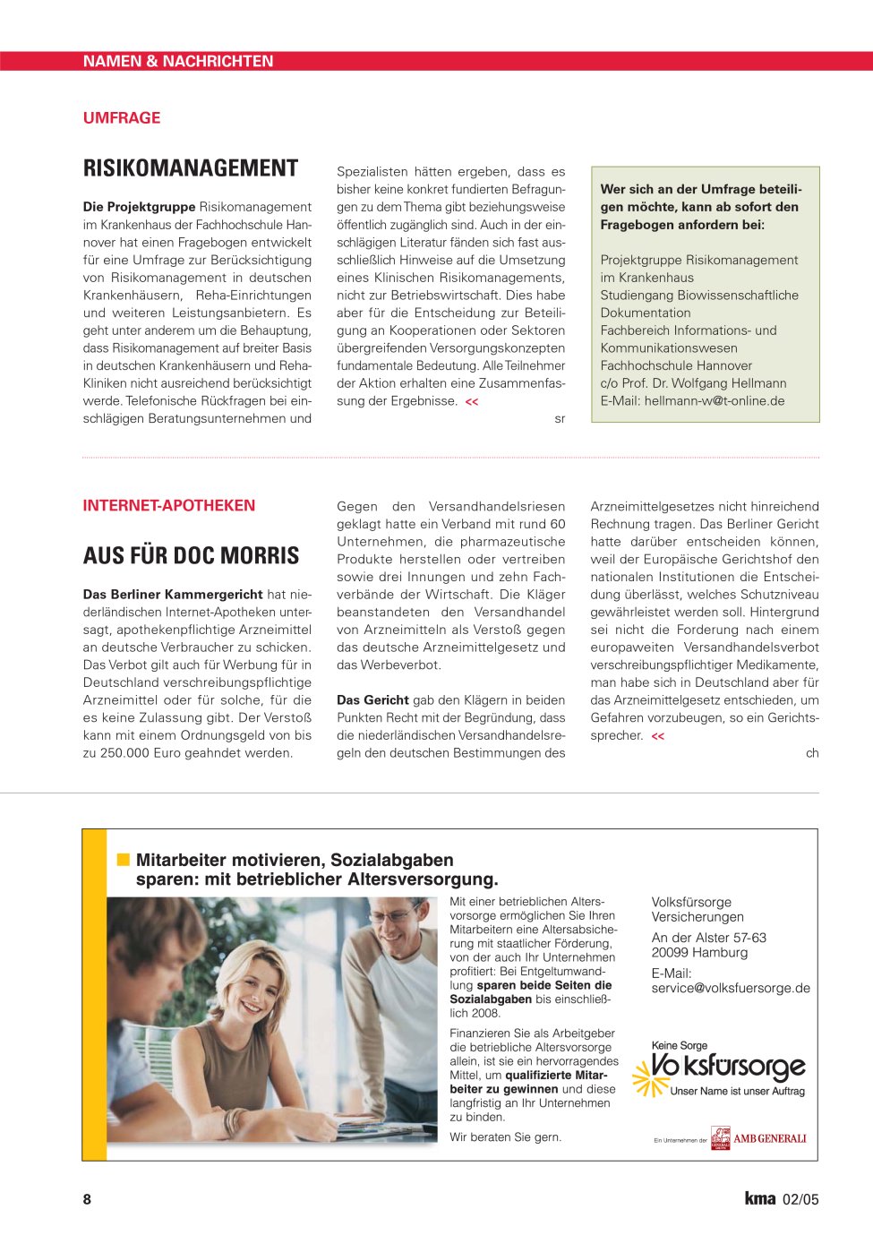 Vorschauseite 1: Risikomanagement