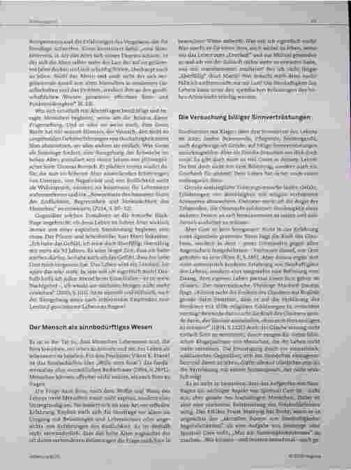 Vorschauseite 2: Zur Bedeutung einer Sinnlosigkeitstoleranz