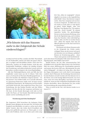 Vorschauseite 5: Stunden der Wahrheit statt Stundenpläne