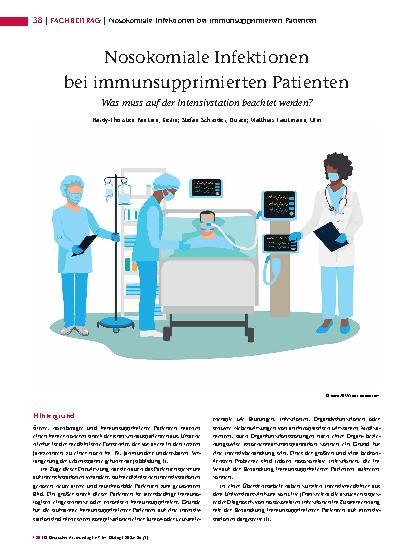 Vorschauseite 1: Nosokomiale Infektionen bei immunsupprimierten Patienten Was muss auf der Intensivstation beachtet werden?