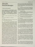 Vorschauseite 1: Aktuelle Entscheidungen