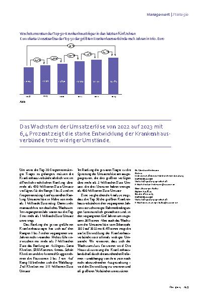 Vorschauseite 4: Deutschlands größte Krankenhauskonzerne 2025