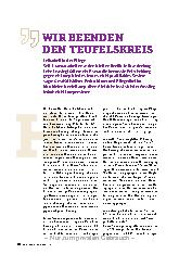 Vorschauseite 1: Wir beenden den Teufelskreis.
