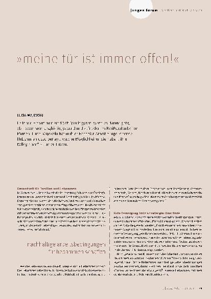 Vorschauseite 1: "Meine Tür ist immer offen!"