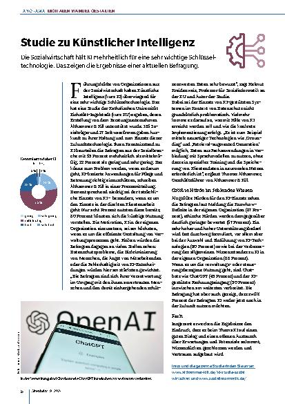 Vorschauseite 1: Studie zur Künstlichen Intelligenz
