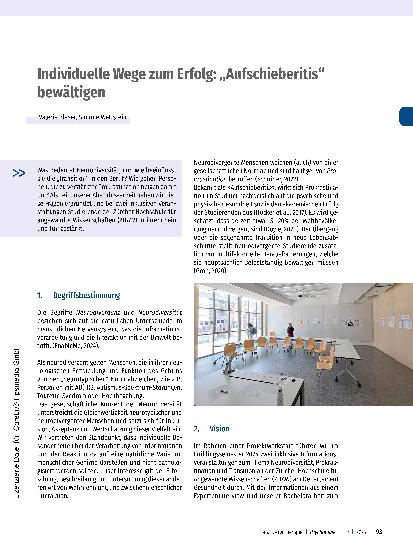 Vorschauseite 1: Individuelle Wege zum Erfolg: „Aufschieberitis“ bewältigen