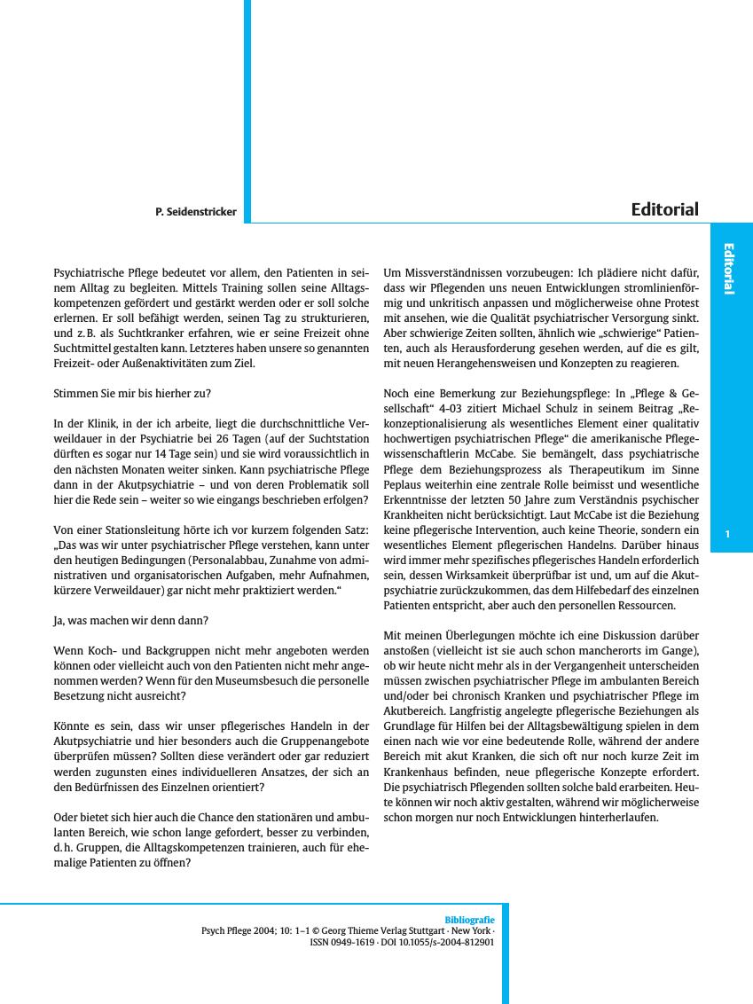 Vorschauseite 1: Editorial