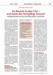 Vorschauseite 1: Zu Besuch in den USA - Was kann die Fachpflege lernen?