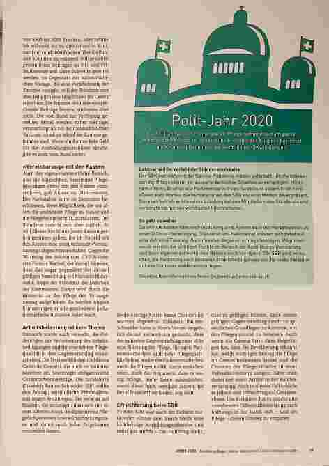 Vorschauseite 2: Ständeratsdebatte zum indirekten Gegenvorschlag zur Pflegeinitiative: Unter dem Strich bleibt eine halbherzige Ausbildungsoffensive.