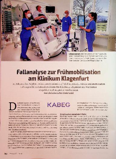 Vorschauseite 1: Fallanalyse zur Frühmobilisation am Klinikum Klagenfurt