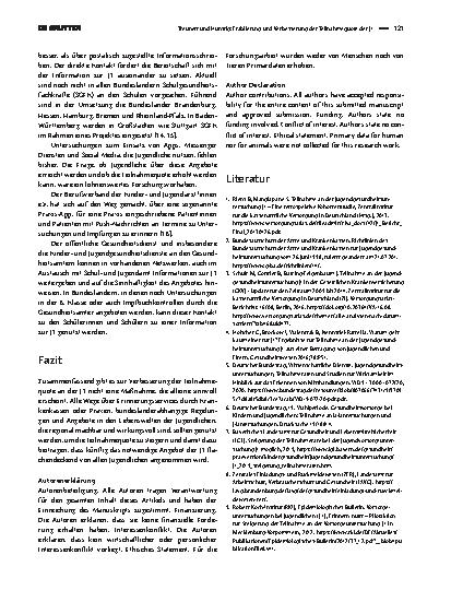 Vorschauseite 3: Etablierung und Verbesserung der Teilnahmequote der J1